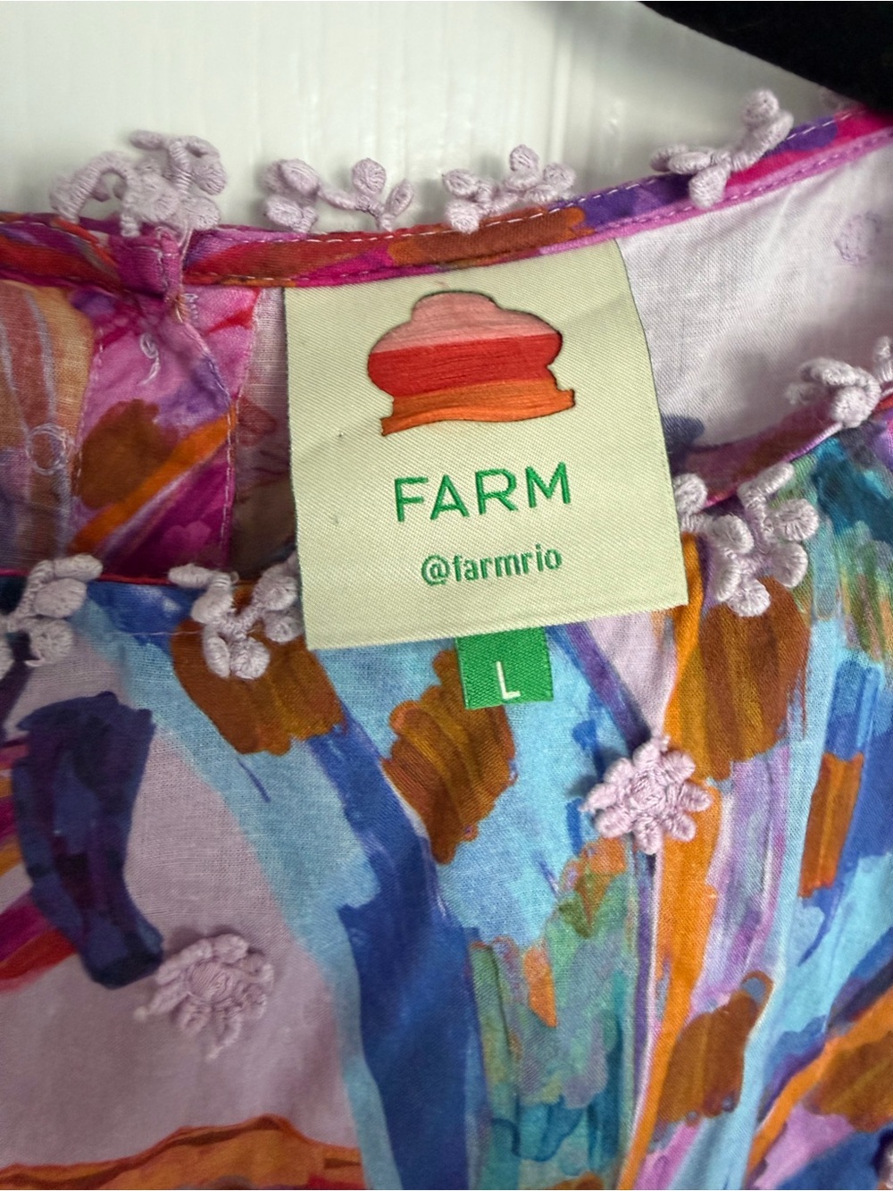 FARM Rio Colored Bananas Puff-Sleeve Blouse - Picture 3 of 3